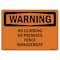 Signmission OSHA Warning Sign, 7" Height, Rigid Plastic, No Climbing On Premises Fence Management, Landscape OS-WS-P-710-L-12264 - alternate 1